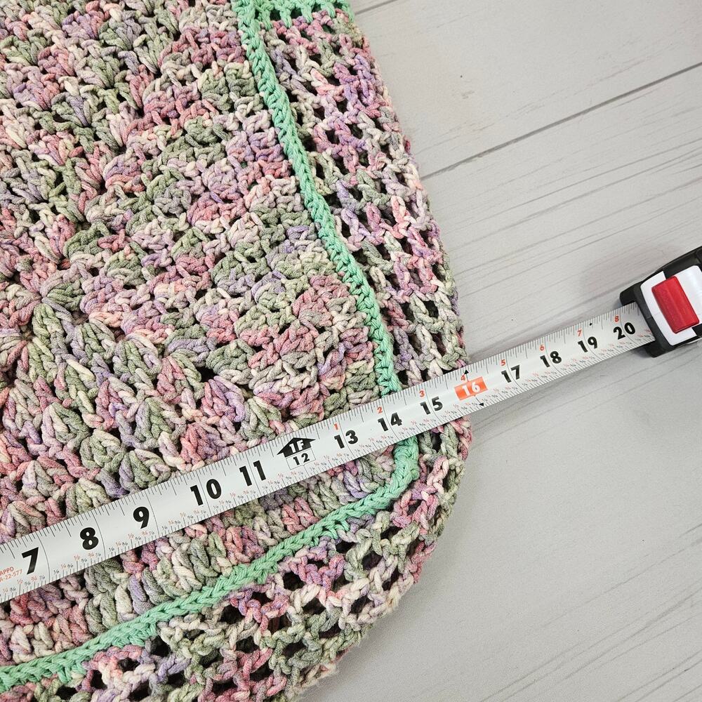 Crochet Shoulder Bag Tote Handmade Boho Cottagecore - Picture 3 of 4